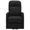 Stand-up Recliner Black Faux Leather