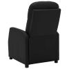 Reclining Chair Black Faux Leather