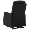 Stand-up Recliner Black Faux Leather