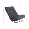 360 degree swivel lazy chair,42 position backrest adjustable folding chair,comfortable padded backrest,lazy sofa chair for teenagers and adults,video