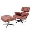 High grade vintage 8 layer leather plywood ergonomic design office chair