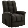 Stand-up Recliner Dark Brown Fabric