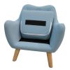 Microfibres fabric upholstered child accent armchair with wooden legs Princess Private Small Bedroom Exclusive  kids sofa