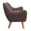 Microfibres fabric upholstered child accent armchair with wooden legs Princess Private Small Bedroom Exclusive  kids sofa