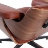 High grade vintage 8 layer leather plywood ergonomic design office chair