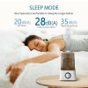 2-in-1 Ultrasonic Humidifiers for Large Bedroom 1.2 Gallon Tank, Choose Color