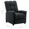 Recliner Dark Gray Fabric