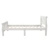 Wood Platform Bed Twin Bed Frame Panel Bed Mattress Foundation Sleigh Bed with Headboard/Footboard/Wood Slat Support