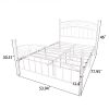 Full Size Metal Bed Frame with Headboard and Footboard Sturdy White Steel Perfectly Fits Your Mattress Easy DIY Assembly