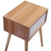 Nightstand, Modern End Table with Drawer, Wooden Side Table for Living Room and Bedroom, Home Furniture