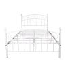 Bed Frame with Headboard and Footboard Metal Platform Bed Frame Queen Size No Box Spring Needed, Twin Black