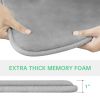 Small Memory Foam Bathroom Mats  Non Slip 0.7" Extra Thick Super Absorbent Bath Rugs Carpet Super Cozy Quick Dry Machine Wash