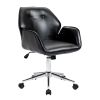 Lower Price office furniture chair swivel low back Nordic Home adjustable Leather office chair