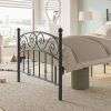 Bed Frame with Headboard and Footboard Metal Platform Bed Frame Queen Size No Box Spring Needed, Twin Black