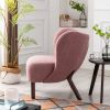 Tufted Side Chair with Solid Wood Legs for Living Room Bedroom