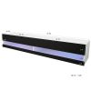 Wall Mounted Floating 80" TV Stand with 20 Color LEDs White Black RT