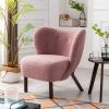 Tufted Side Chair with Solid Wood Legs for Living Room Bedroom