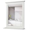 Wall-Mounted Multipurpose Vanity Mirror with Shelf