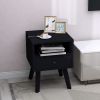 Bedroom Living Room Solid Wood Legs Modern Nightstand