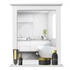 Wall-Mounted Multipurpose Vanity Mirror with Shelf