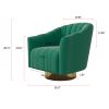 Arc velvet pink green white swivel chair armchair living room and bedroom