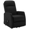 Stand-up Recliner Black Faux Leather