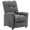 Recliner Light Gray Fabric