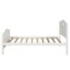 Twin Size Wood Platform Bed with Headboard,Footboard and Wood Slat Support