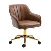 Modern Luxury High Quality Genuine Leather Office Chair with Adjustable 360Â° Swivel Height