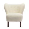 Tufted Side Chair with Solid Wood Legs for Living Room Bedroom