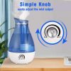 Bosonshop Humidifiers for Bedroom Quiet Ultrasonic Cool Mist Humidifier 2.5L with Auto Shut-Off, Night Light and Adjustable Mist Output, Less Than 30d