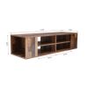 Wall Mounted Media Console,Floating TV Stand Component Shelf with Height Adjustable