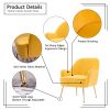 Modern Soft Velvet Material Dark Green Ergonomics Accent Chair Living Room Chair Bedroom Chair Home Chair With Gold Legs And Adjustable Legs For Indoo