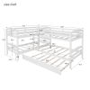 Twin L-Shaped Bunk bed with Trundle