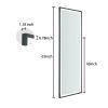 LED Full Length Mirror Wall Mounted Lighted Floor Mirror Dressing Mirror Make Up Mirror Bathroom/Bedroom/Living Room/Dining Room/Entry Dimmer Touch Sw