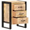 Bedside Cabinet 15.7"x13.8"x21.7" Solid Mango Wood