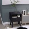 Bedroom Living Room Solid Wood Legs Modern Nightstand