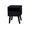 Bedroom Living Room Solid Wood Legs Modern Nightstand