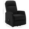 Stand-up Recliner Black Faux Leather