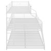 Bunk Bed with Long and Short Ladder and Full-Length Guardrails