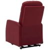 Stand-up Recliner Wine Red Faux Leather