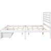 Full Size Platform Bed with Drawers, Gray