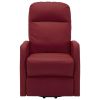 Stand-up Recliner Wine Red Faux Leather