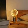 LED Globe Fairy Light Bulb,G80 E26 Warm White Edison Screw Night Lights, Flash Starry Decorative Copper Wire String Lights for Bedroom Living Room Fes