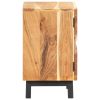 Bedside Cabinet 15.7"x11.8"x20.1" Solid Acacia Wood