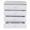 FCH Modern Simple 4-Drawer Dresser White