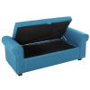 Upholstered Flip Top Storage Bench