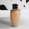 Animal storage stool for kids, ottoman bedroom furniture, cow style kids footstool, cartoon chair with solid wood legs, decorative footstool for offic