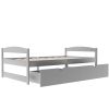 Twin size platform bed, with two drawers