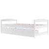 Twin size platform bed, with two drawers